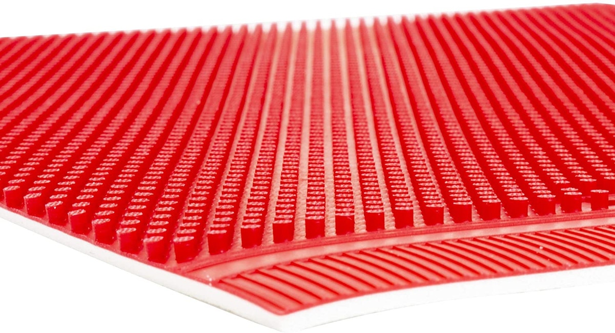 Butterfly Feint Soft Long Pips Rubber: Close-up of Pip Profile